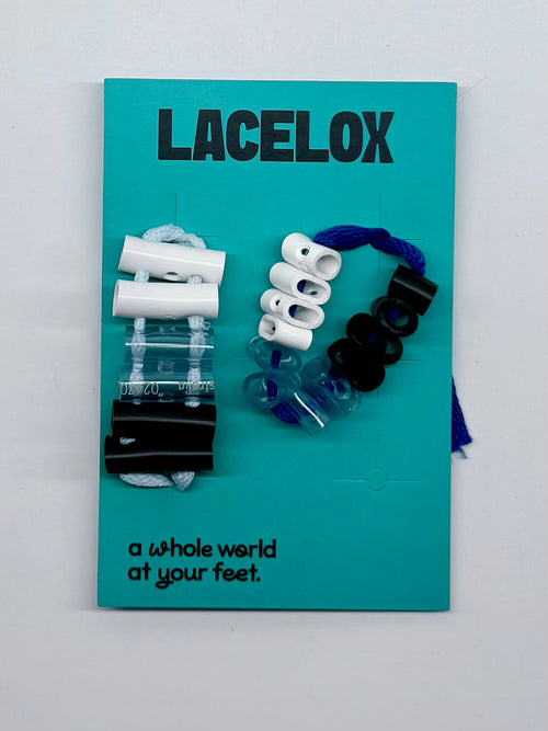 Single/Double Black, White and Clear Lacelox Starter Pack
