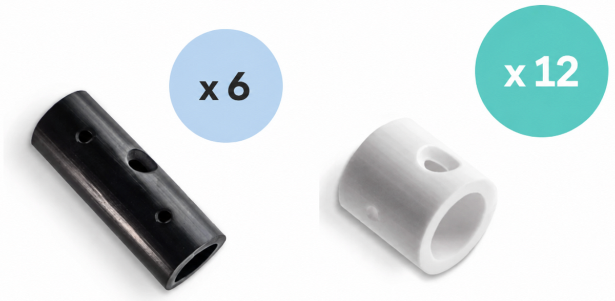 SIngle/Double Black and White Lacelox Starter Pack