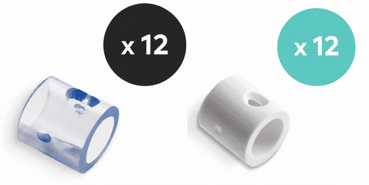 Single White and Clear Lacelox Starter Pack